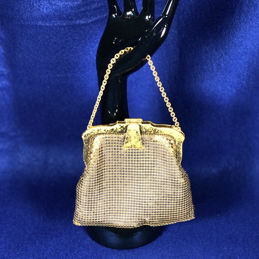 Vintage Whiting and Davis Gold Mesh Bag